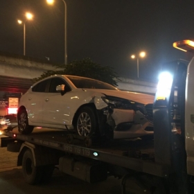 Cứu hộ Ô tô gặp tai nạn tại Quốc lộ 18 Bắc Ninh